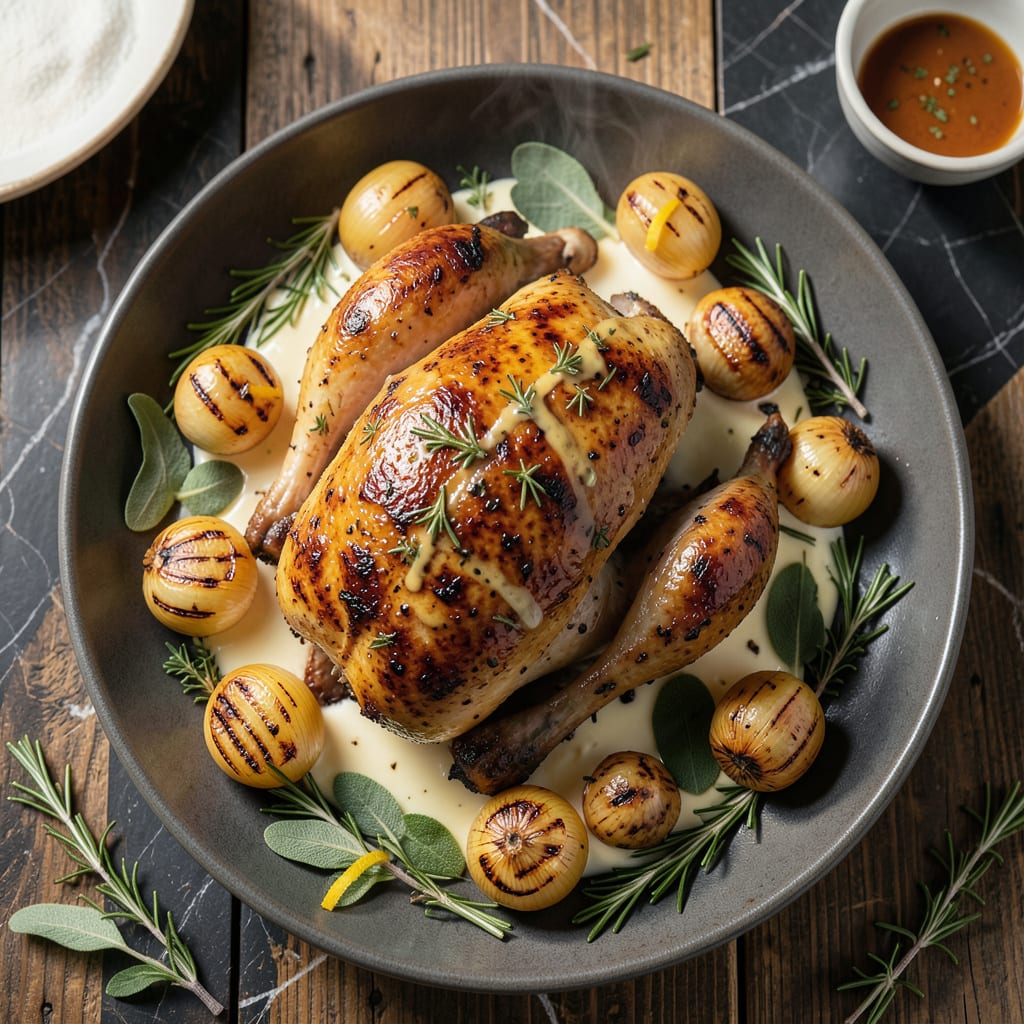 Complete Weber Grilled Turkey Recipe: Smoky Herb Infused Holiday Centerpiece overview image