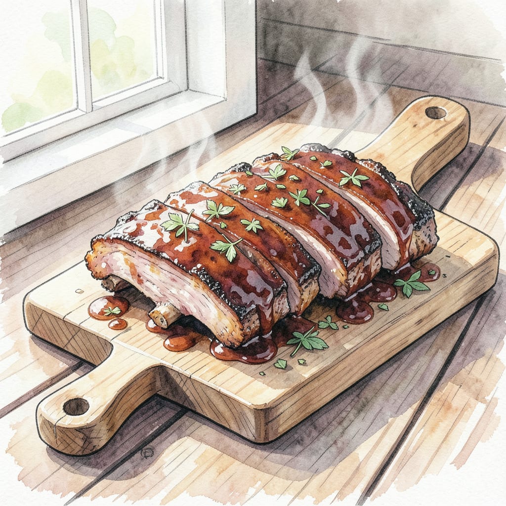 Weber Kettle BBQ Ribs Recipe: Fall Off The Bone Tender Every Time illustration with key details