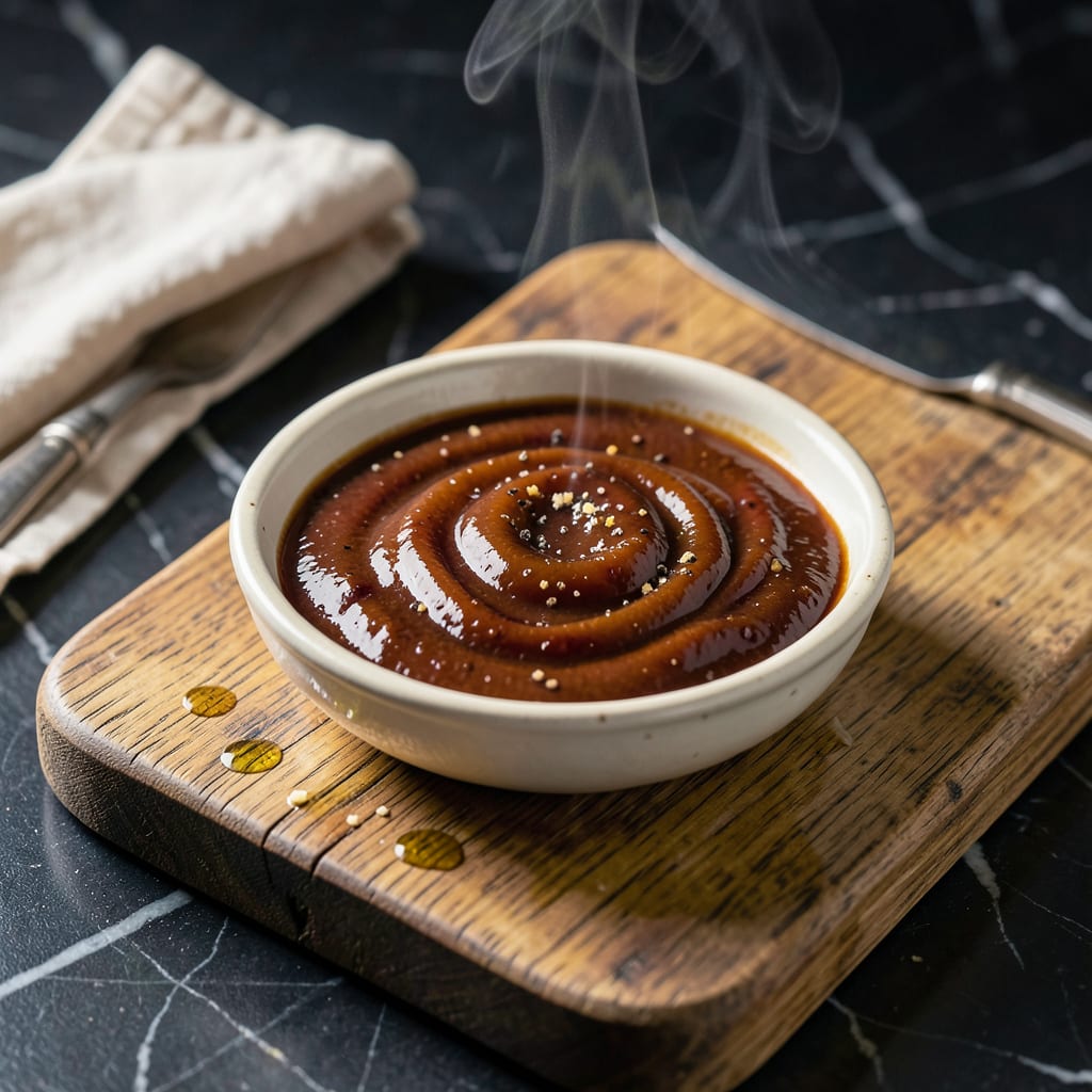 Visual representation of Wendy's BBQ Sauce Recipe: Thick Vinegar Free Sweetness for Burgers