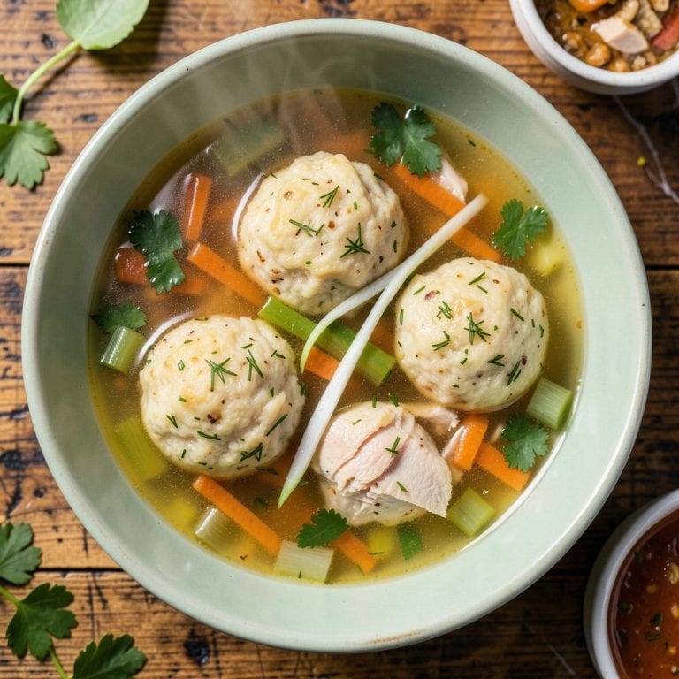 What Does Matzo Ball Soup Taste Like: Flavor, Texture, and Why It’s Comforting example with annotations