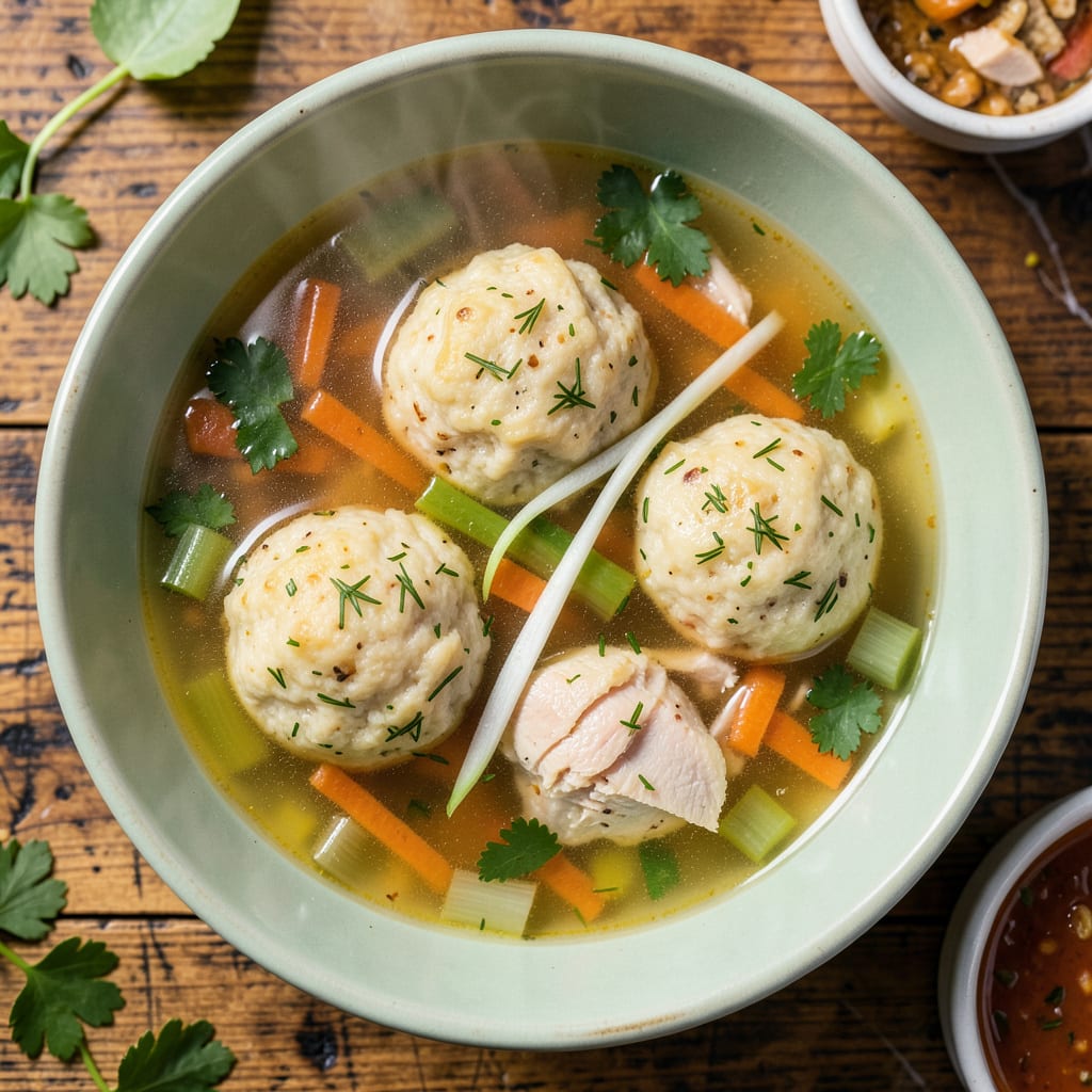 What Does Matzo Ball Soup Taste Like: Flavor, Texture, and Why It’s Comforting example with annotations