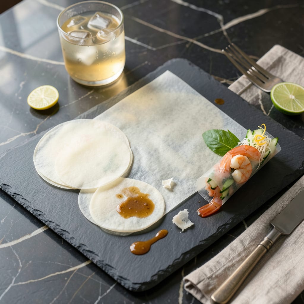 Visual representation of What Does Rice Paper Taste Like: Flavor, Texture, and Best Uses Explained