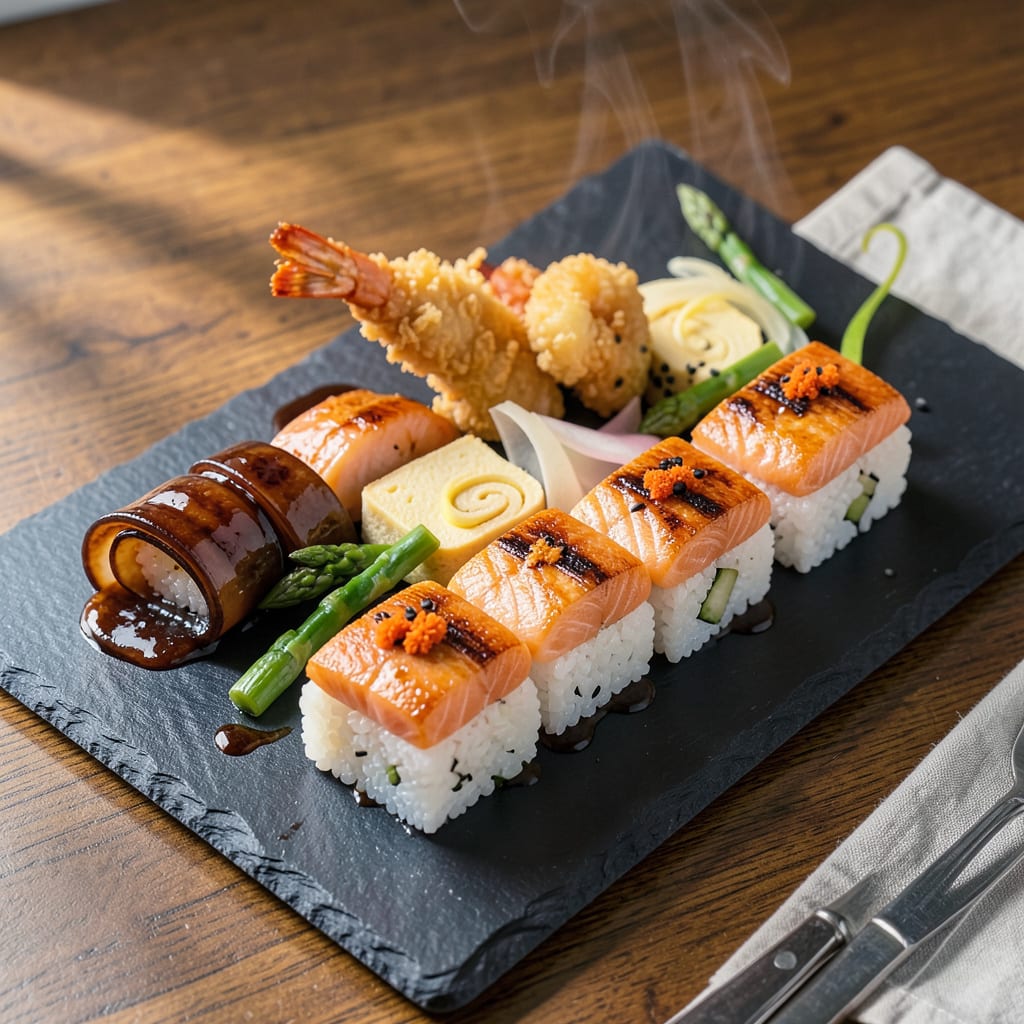 What Is Cooked Sushi: Types, Flavors, and Where to Find It example with annotations