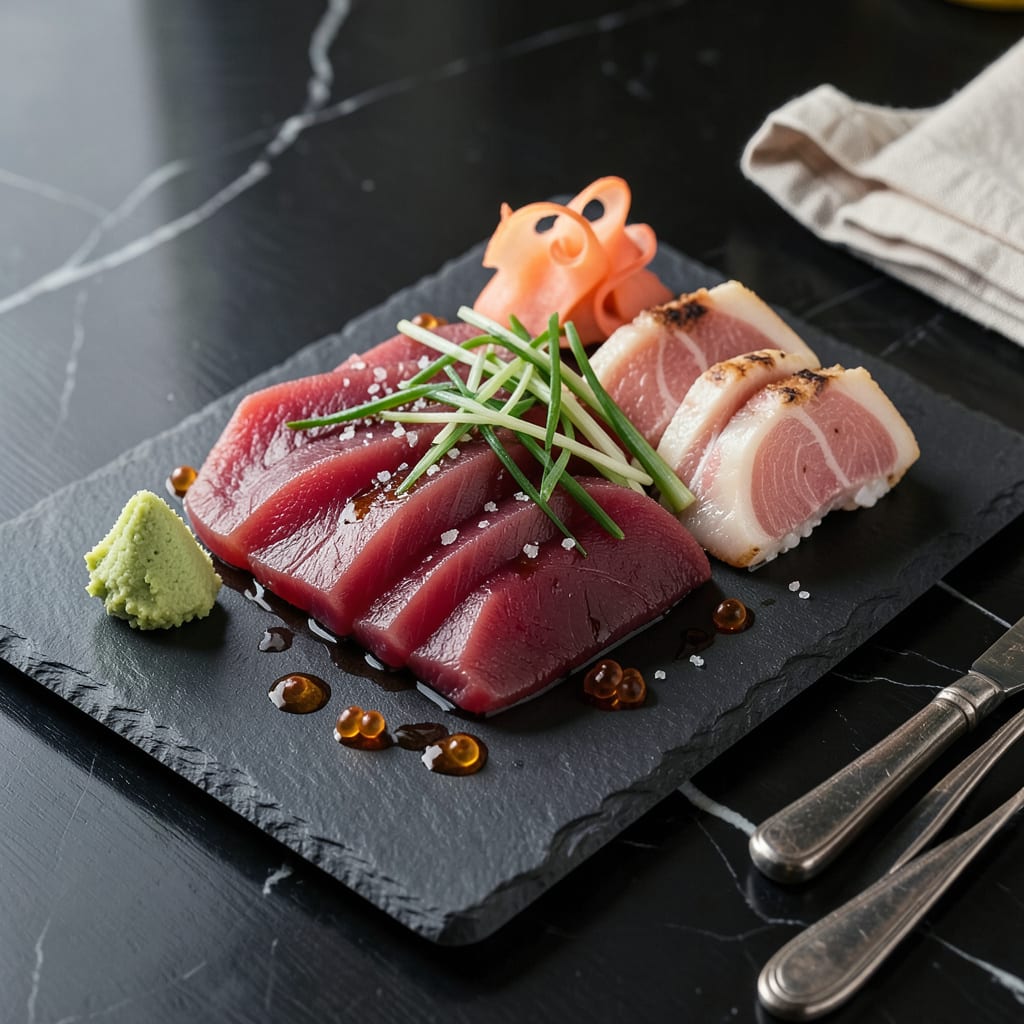 what is sushi grade tuna illustration with key details