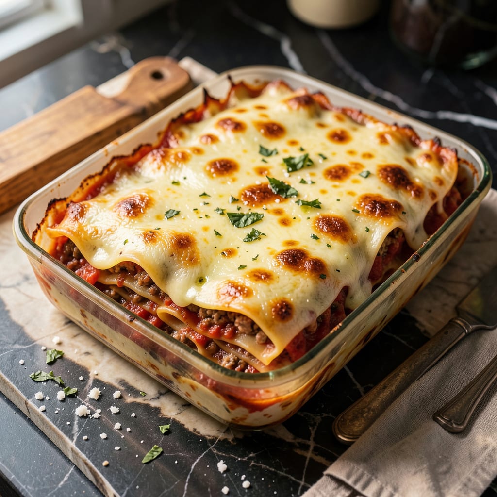 what size is a lasagna pan example with annotations