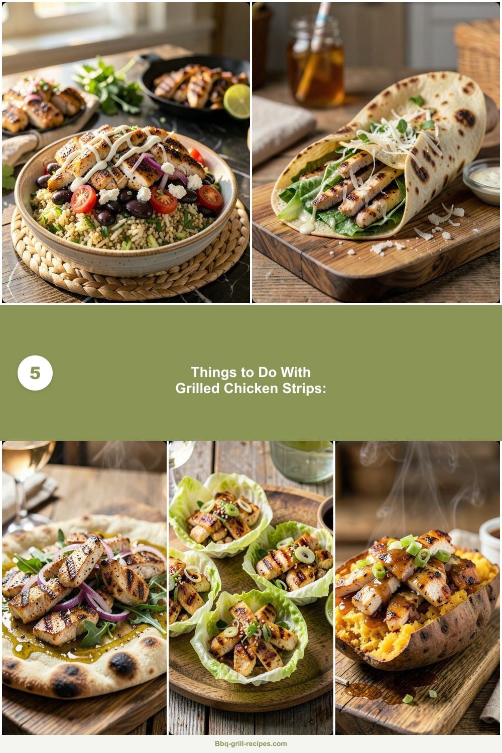 what to do with grilled chicken strips example with annotations