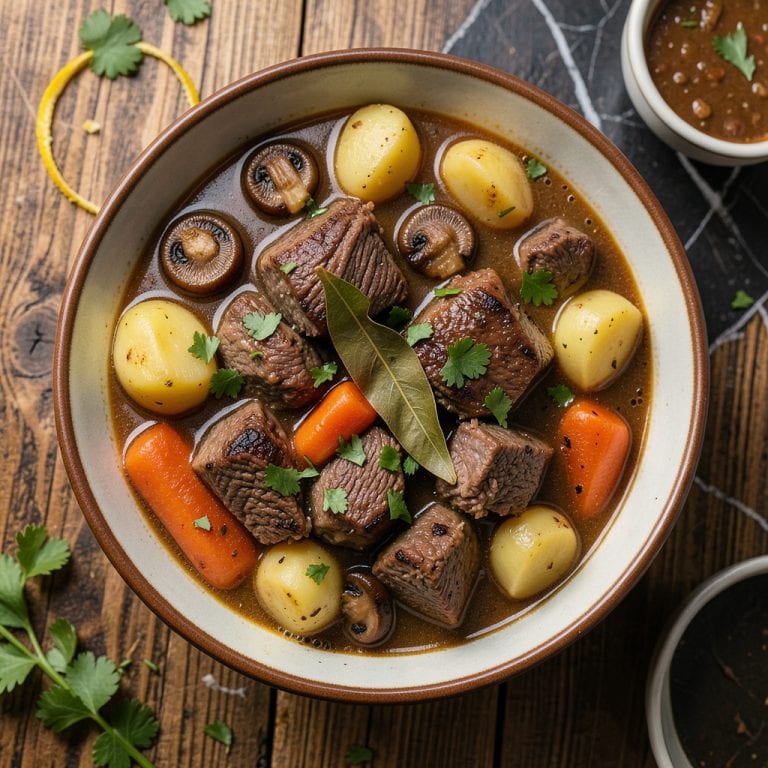 When to Add Mushrooms to Beef Stew: The Secret to Perfect Texture Every Time example with annotations