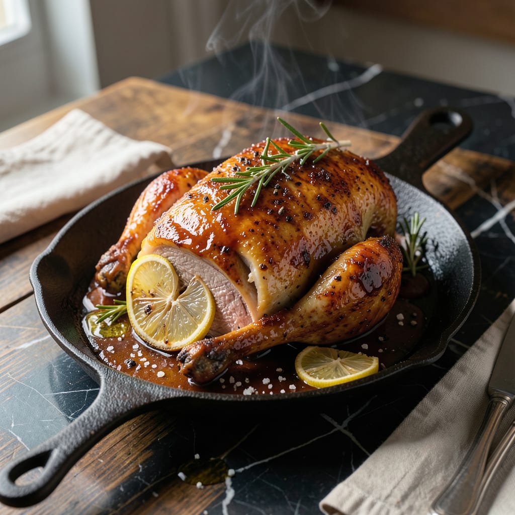 Comprehensive Whole Roasted BBQ Chicken Recipe: Smoky Crisp Skin and Juicy Meat visual reference