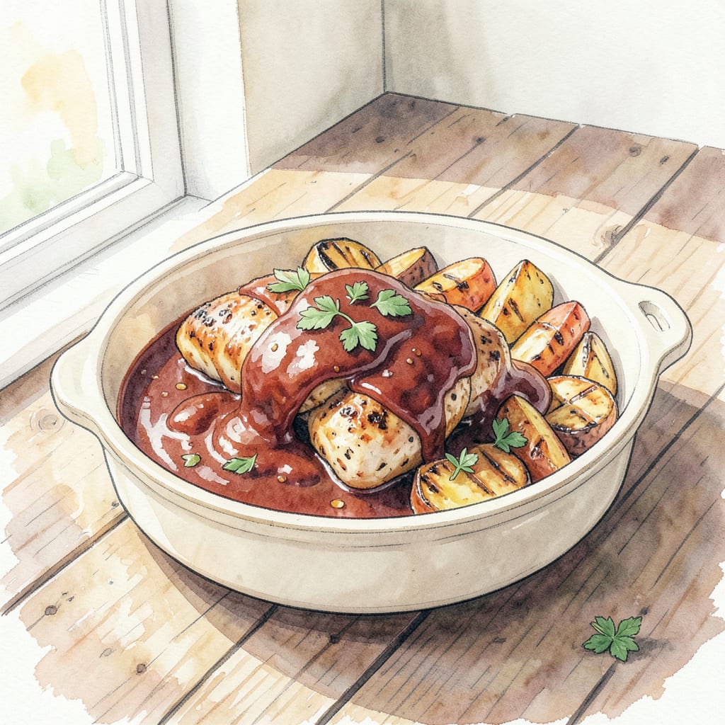Visual representation of Whole30 BBQ Sauce Recipe: Sugar Free Condiment Perfect for Grilling