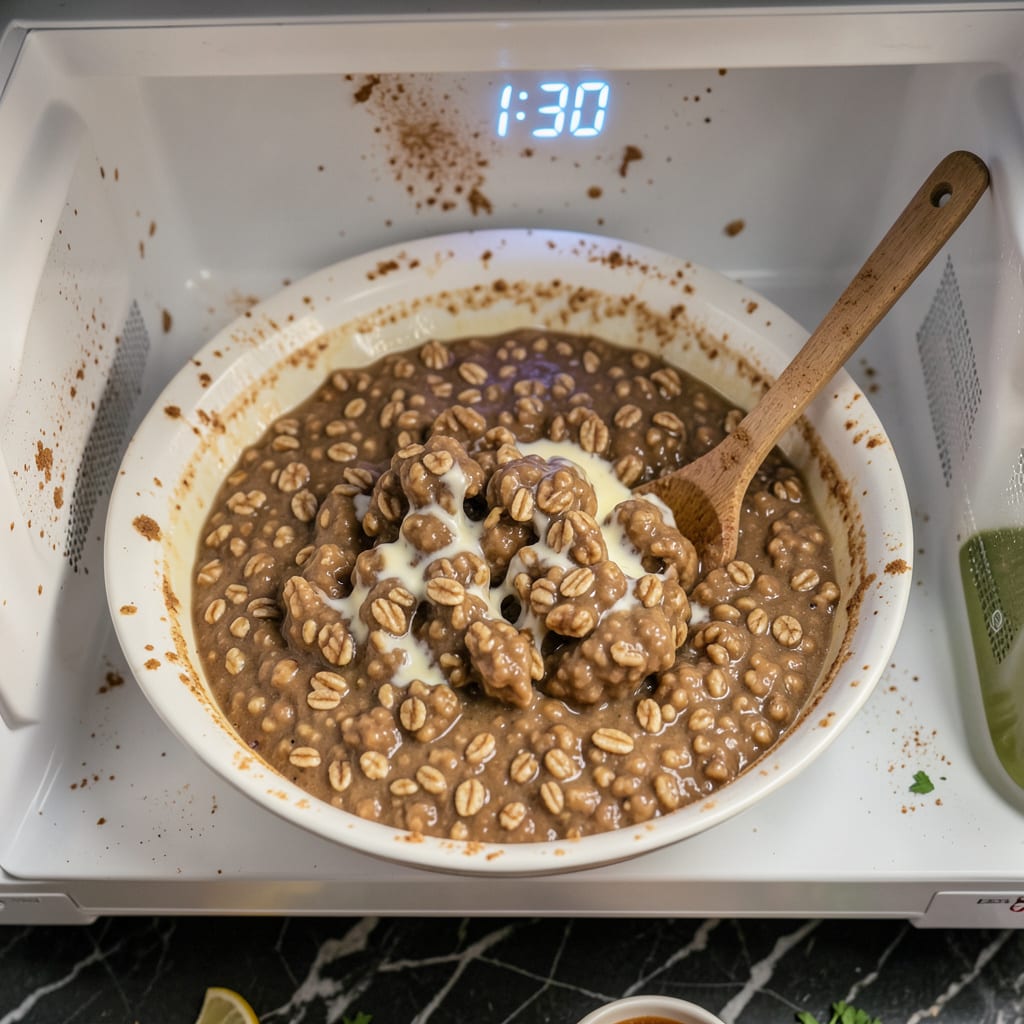 Why Does My Oatmeal Explode in the Microwave: Science and Easy Fixes example with annotations