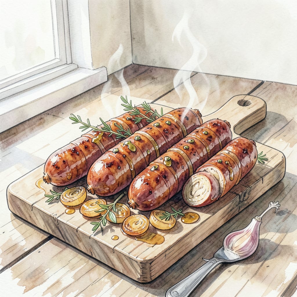 Wild Boar Sausage Recipe: Hearty Game Meat Perfection illustration with key details
