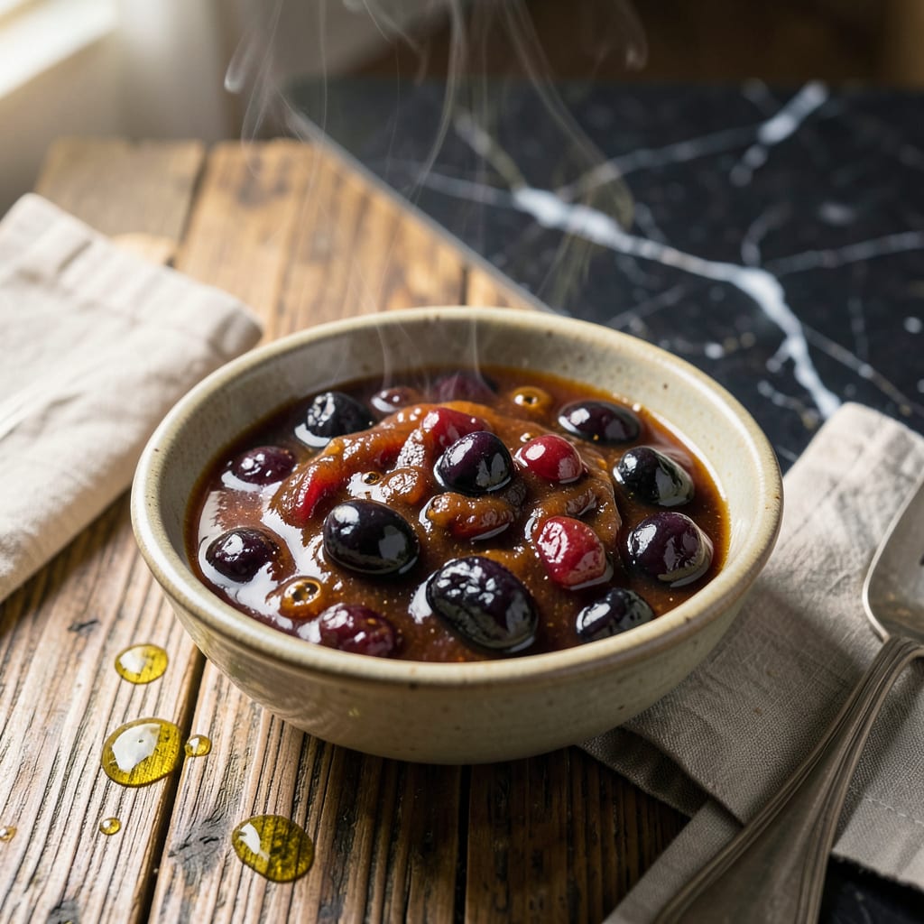 Wojapi BBQ Sauce Recipe: Native American Fruit Infused Tang illustration with key details