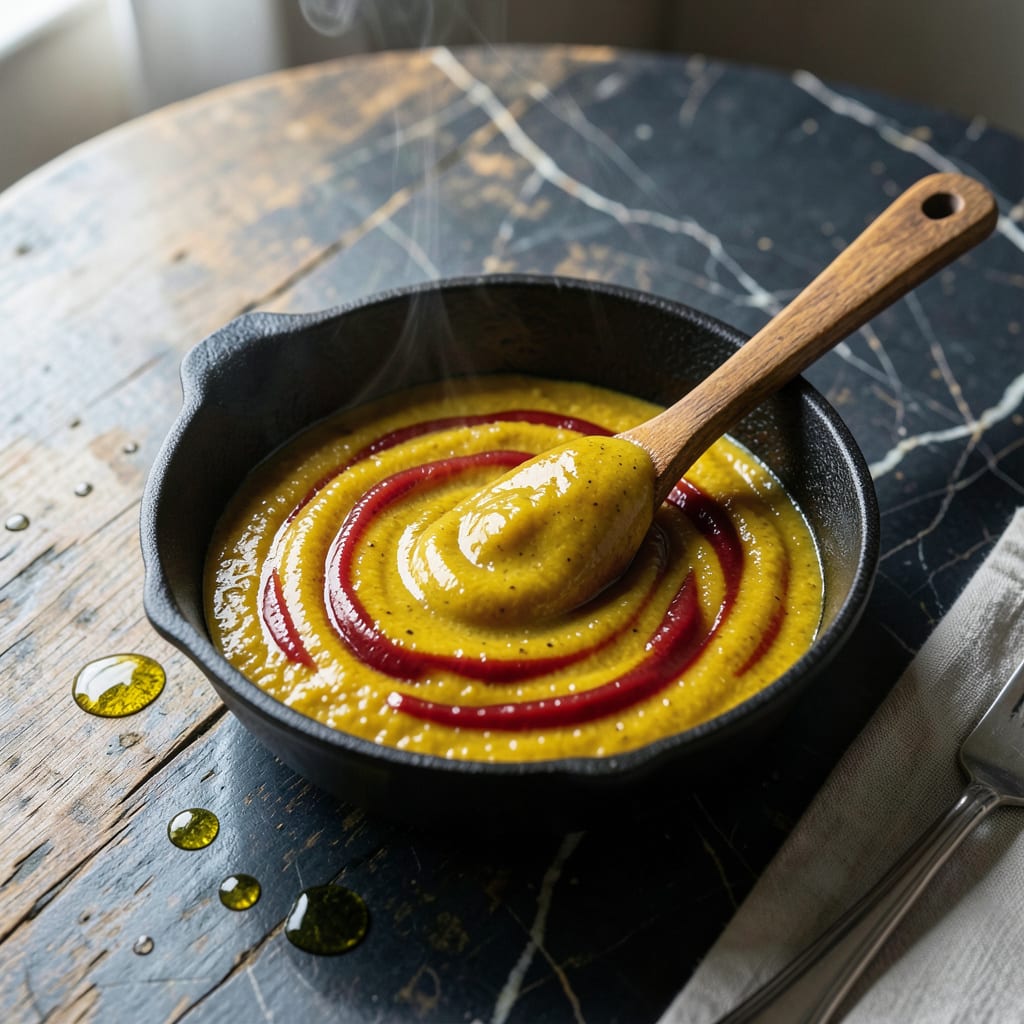 Complete yellow bbq sauce recipe overview image