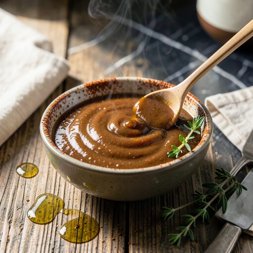 Zero Sugar BBQ Sauce Recipe: Tangy Tomato Base Without the Sugar illustration with key details