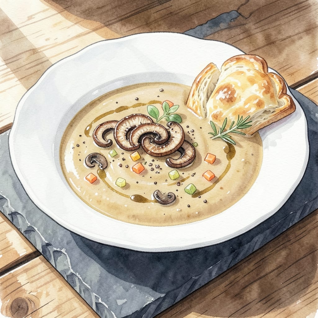 Visual representation of Zupas Mushroom Bisque Recipe: Creamy, Earthy Comfort in Every Spoon