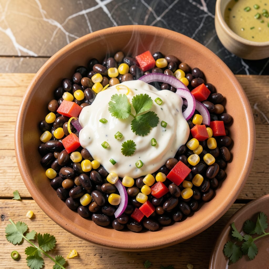 Creamy Cowboy Caviar Recipe: Tex-Mex Dip With Black Eyed Peas